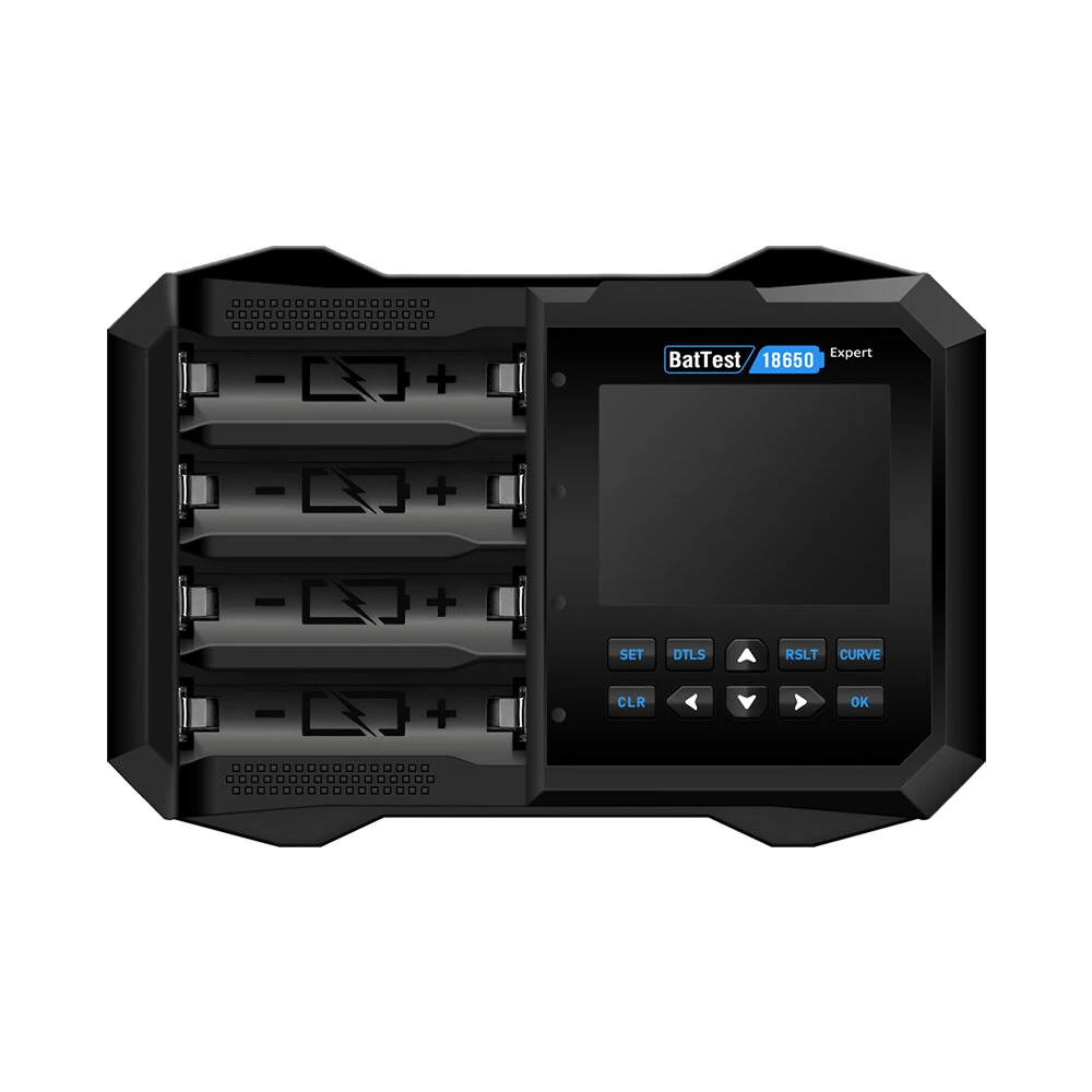 JUNCTEK BTS04 18650 Battery Charger & Tester | High Precision 3.7V Lithium | Bluetooth