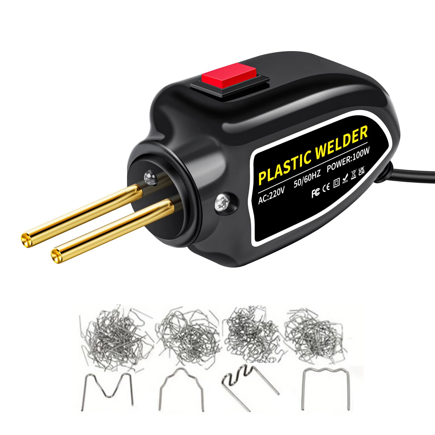 Plastic Welder 100W | Portable Welding Machine for Bumpers & Dashboards | Quick Heating with 200 Staples