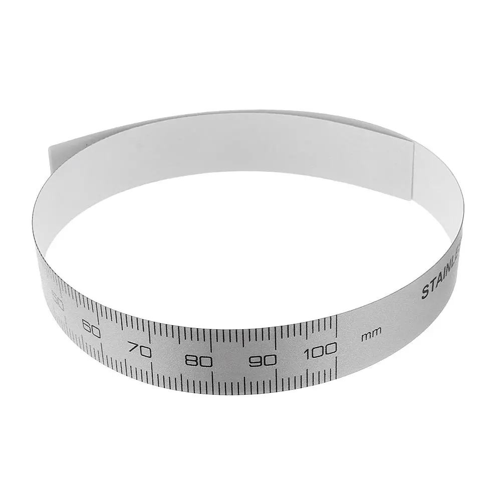 Silver Tape Ruler 0-300mm | Self-Adhesive Metric for Digital Caliper Replacement