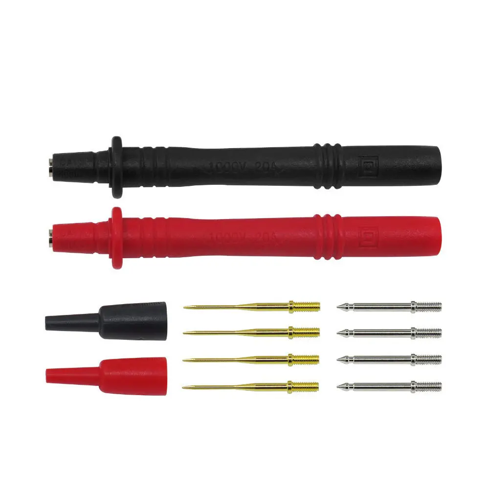 P8001 Multimeter Test Probes - 2pcs with Replaceable Gilded Needles