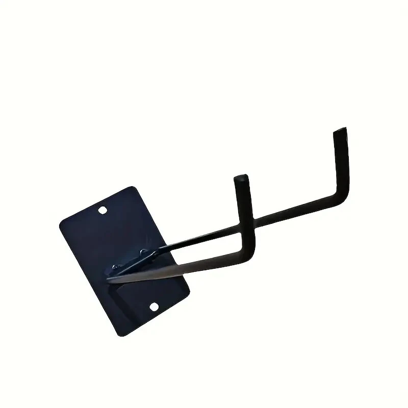 Heavy Duty Iron Wall Mounted Tool Rack - 40lb Capacity Compact Organizer for Garage Workshop
