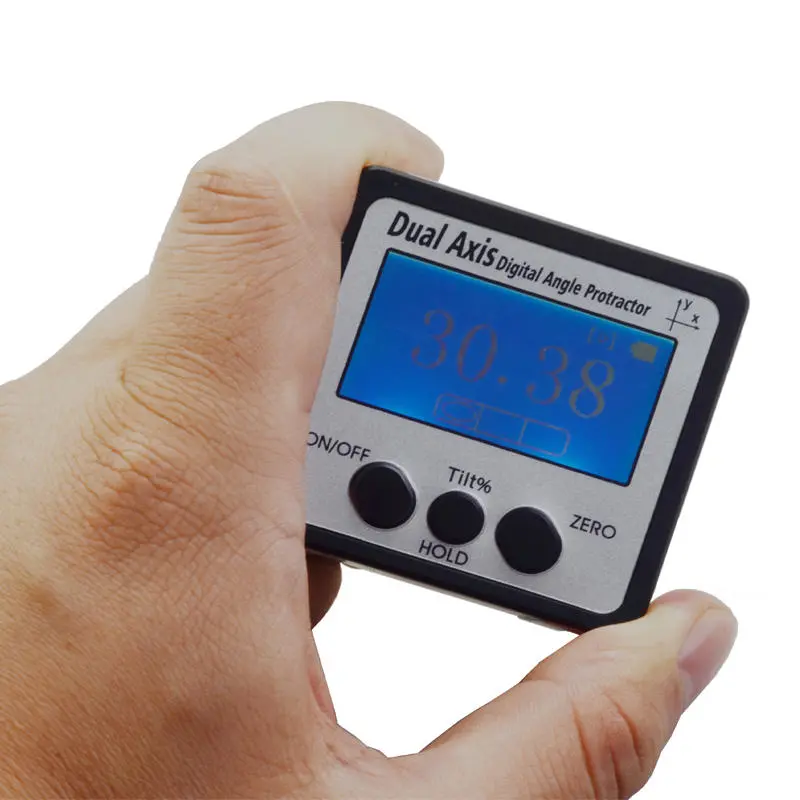 Digital Angle Gauge 360 Degree | IP54 Waterproof Inclinometer | Magnetic Base Protractor