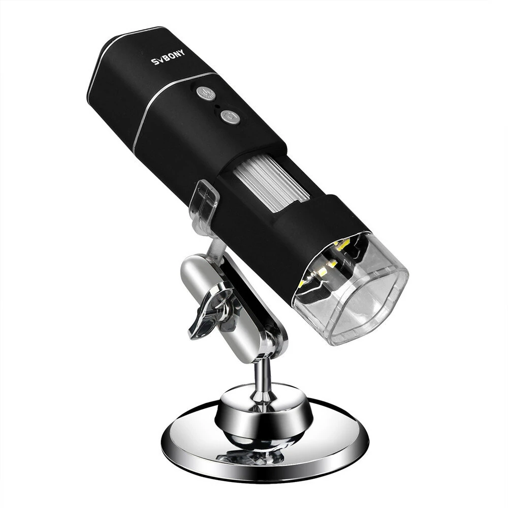 SVBONY SV606 Wireless Digital Microscope | 50X-1000X Zoom WIFI Handheld with Bracket