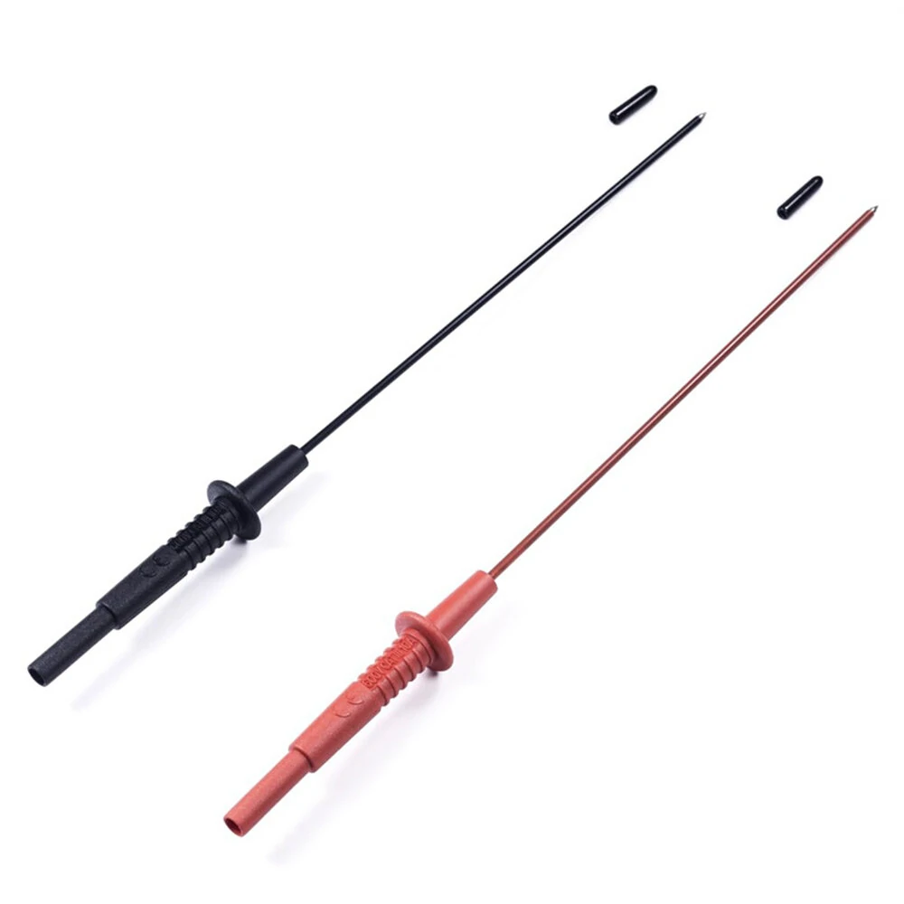 Universal Multimeter Test Probe - 2PCS 4mm Banana Plug | Extended Length for Automotive Repair