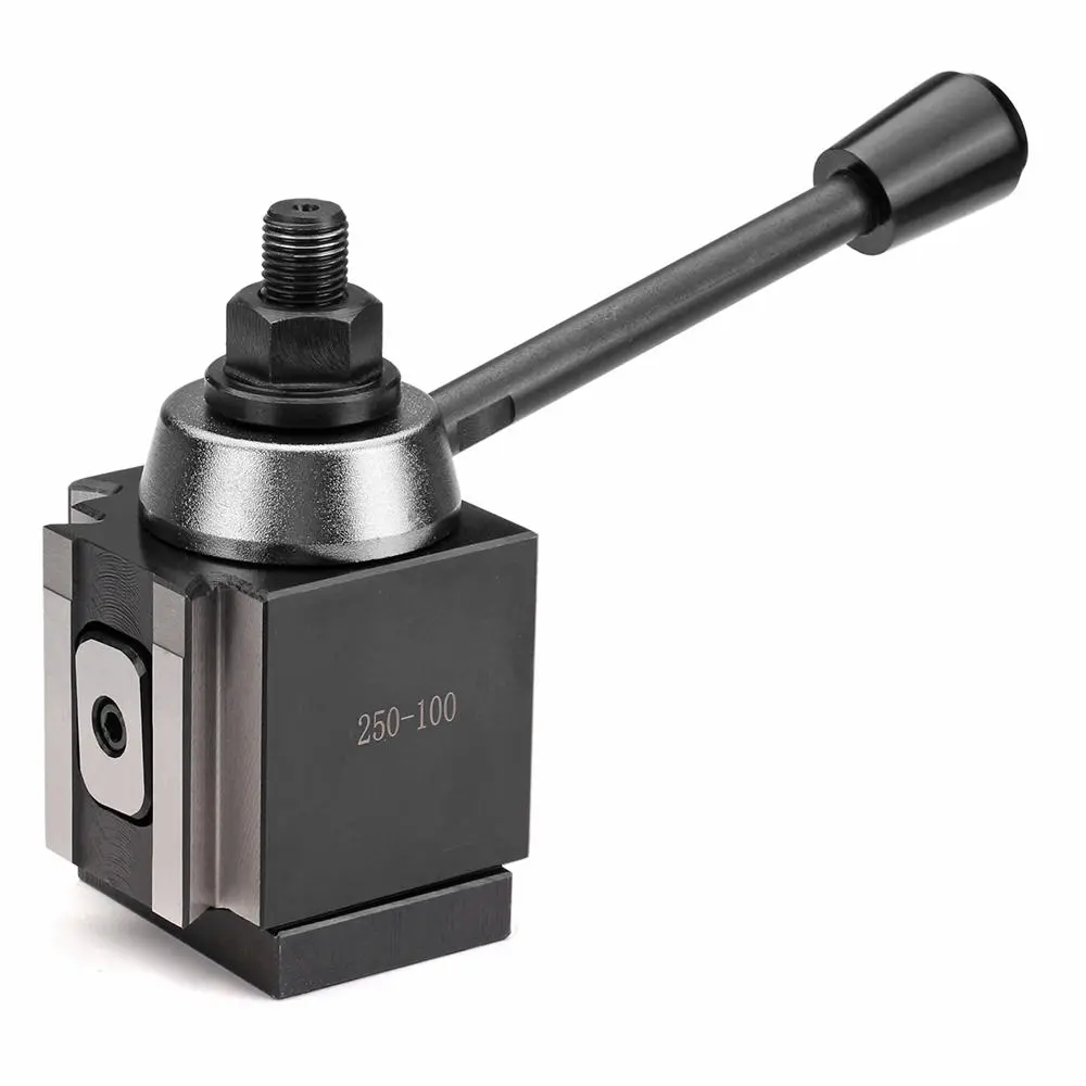 Machifit DMC-250-100 Quick Change Tool Post | Piston Type Locking | Steel Lathe Tool Holder
