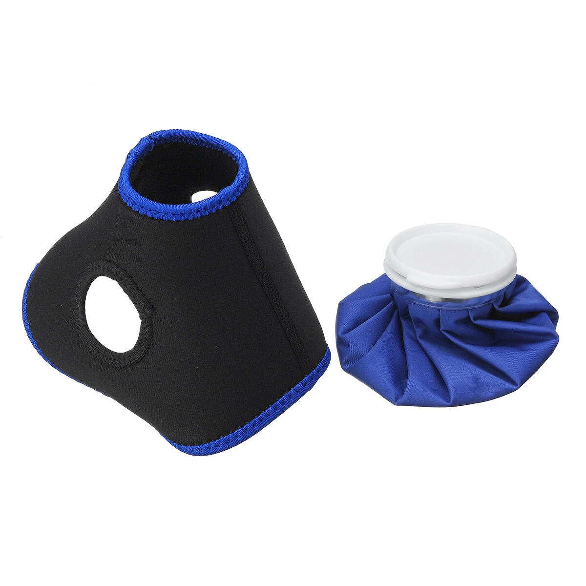 Sport Injury Ice Bag for Ankle Relief - 6 Inch with Fixed Therapy Belt