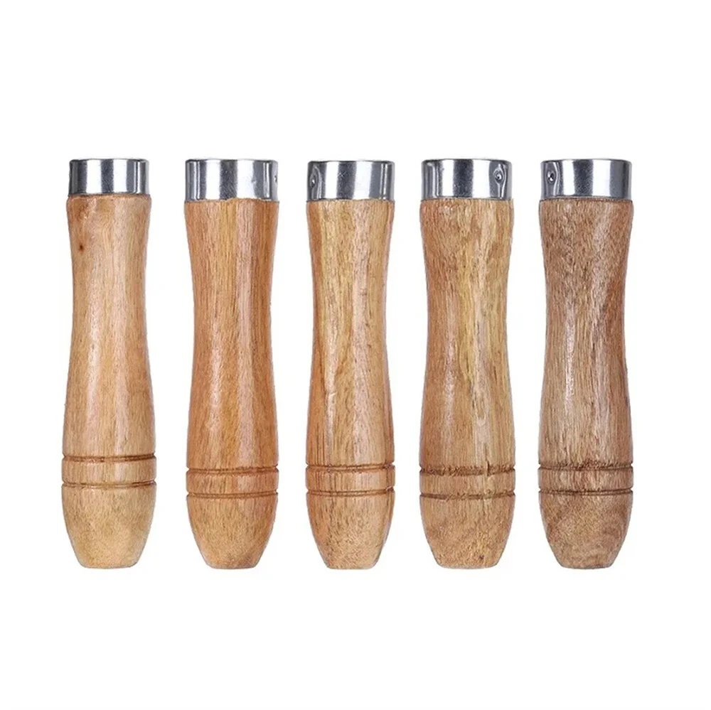 5PCS Wooden File Handles - Ergonomic Secure Fit for 4-6 Inch Files | 9cm Length