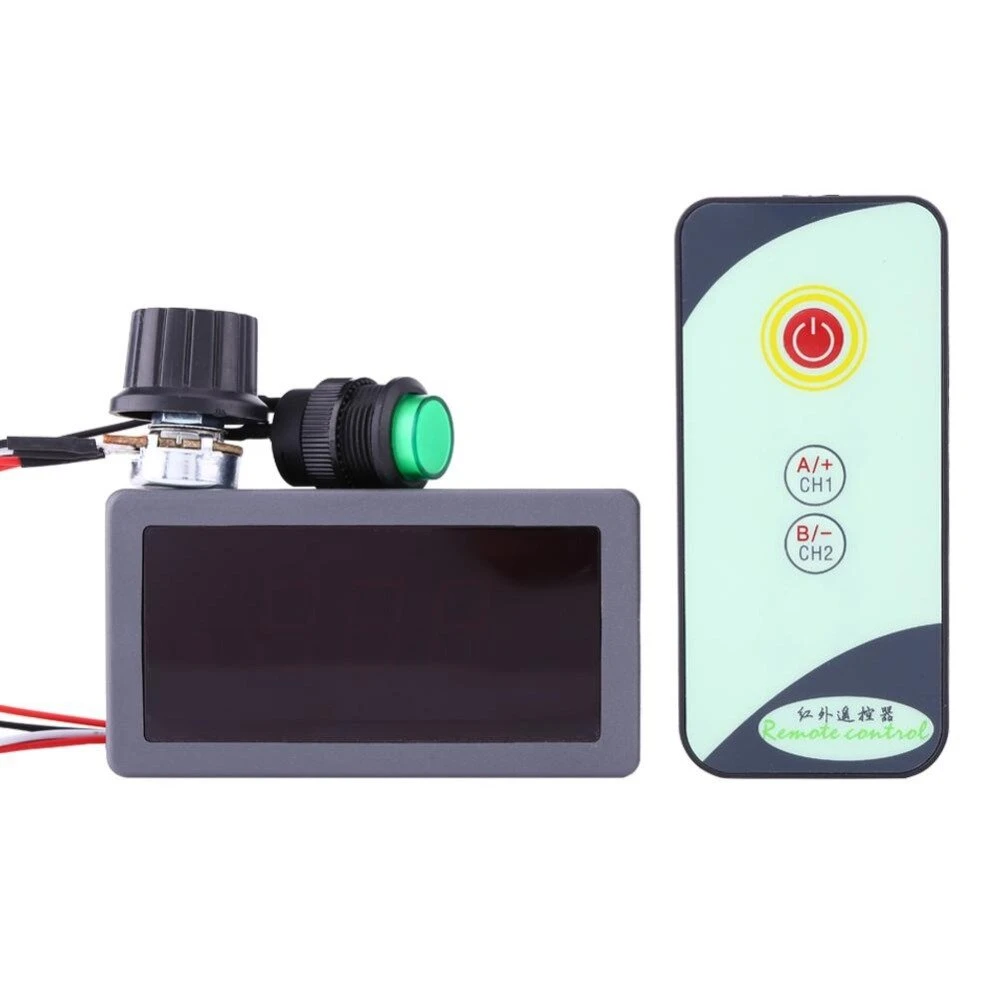 DC 6V-24V 5A PWM Motor Speed Controller | Digital LED Display & IR Remote