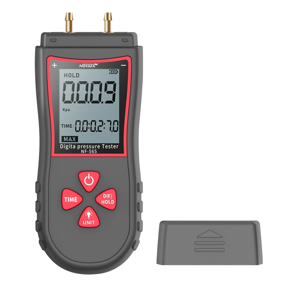 Noyafa NF-565 Digital Manometer | HVAC Air Differential Pressure Gauge | 11 Units & Backlight