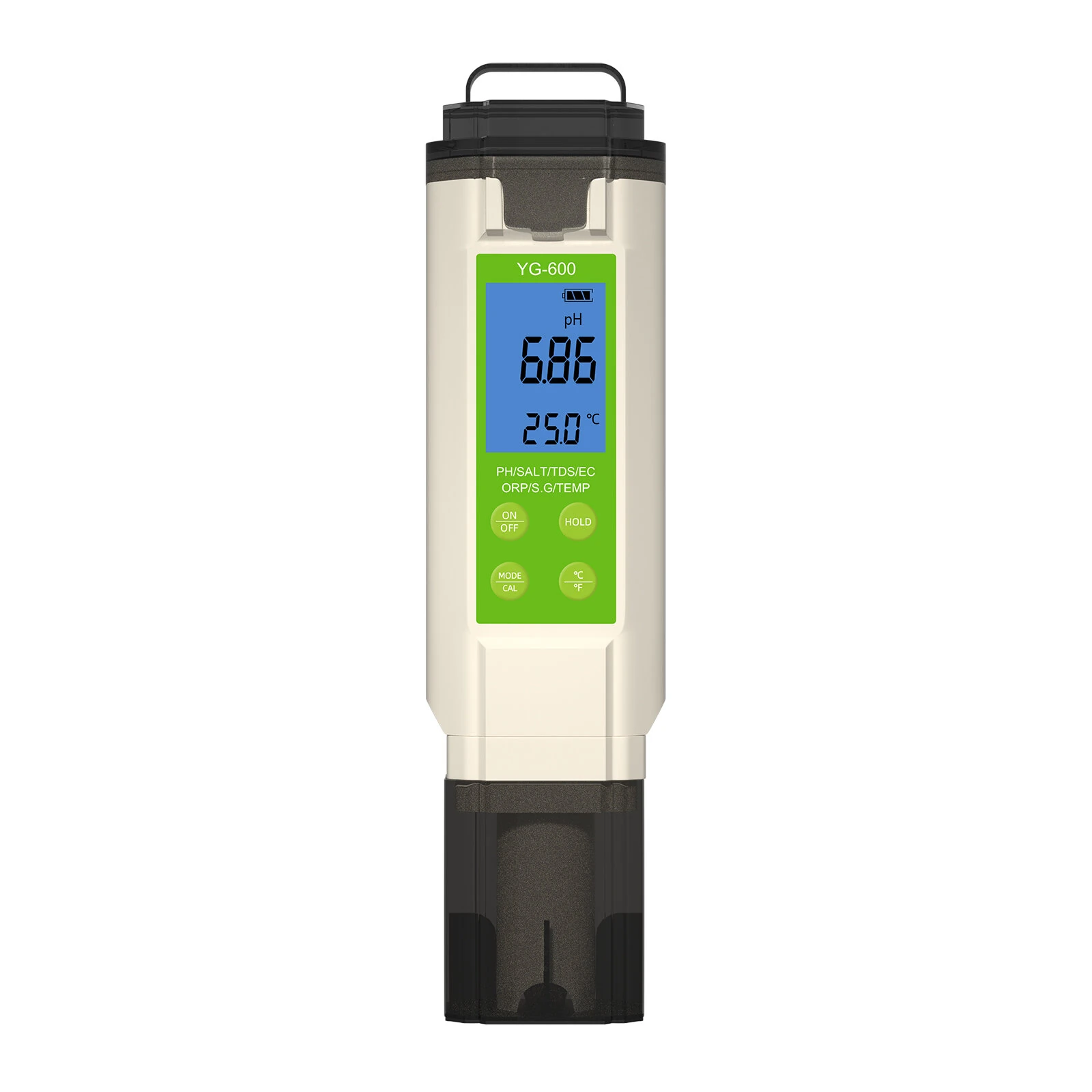 YG-600 7-in-1 Digital Water Tester | pH EC TDS ORP Temperature | for Aquarium Pool Hydroponics