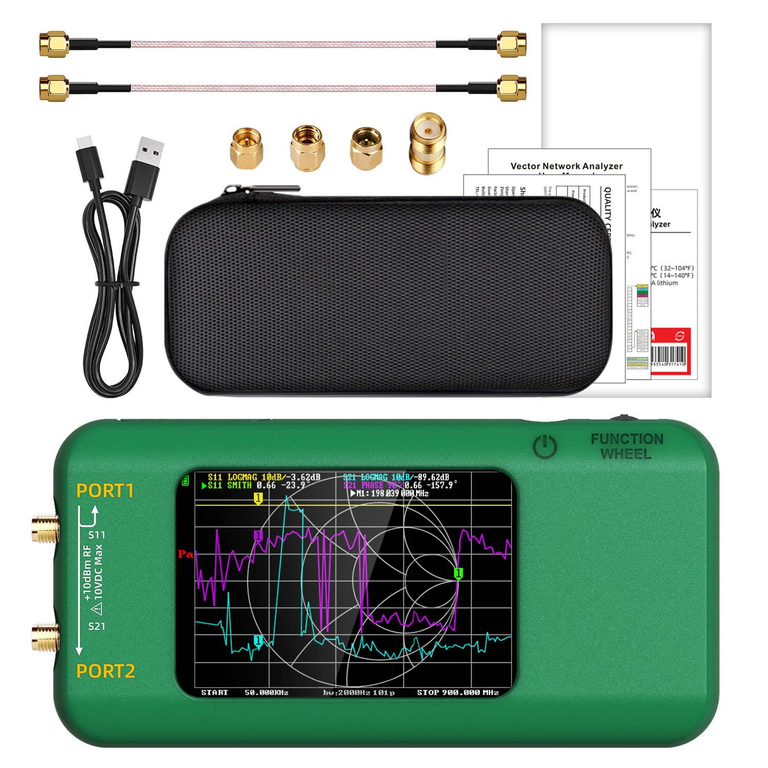BSIDE P5 Vector Network Analyzer | 10kHz-15GHz, 3.98 Display, Calibration Kit
