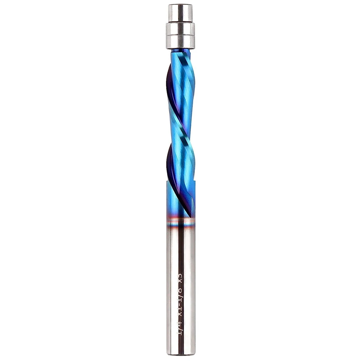 Premium Carbide Spiral Flush Trim Router Bit Set | 1/4 Inch Shank with Ball Bearings | High Durability Woodworking Tool