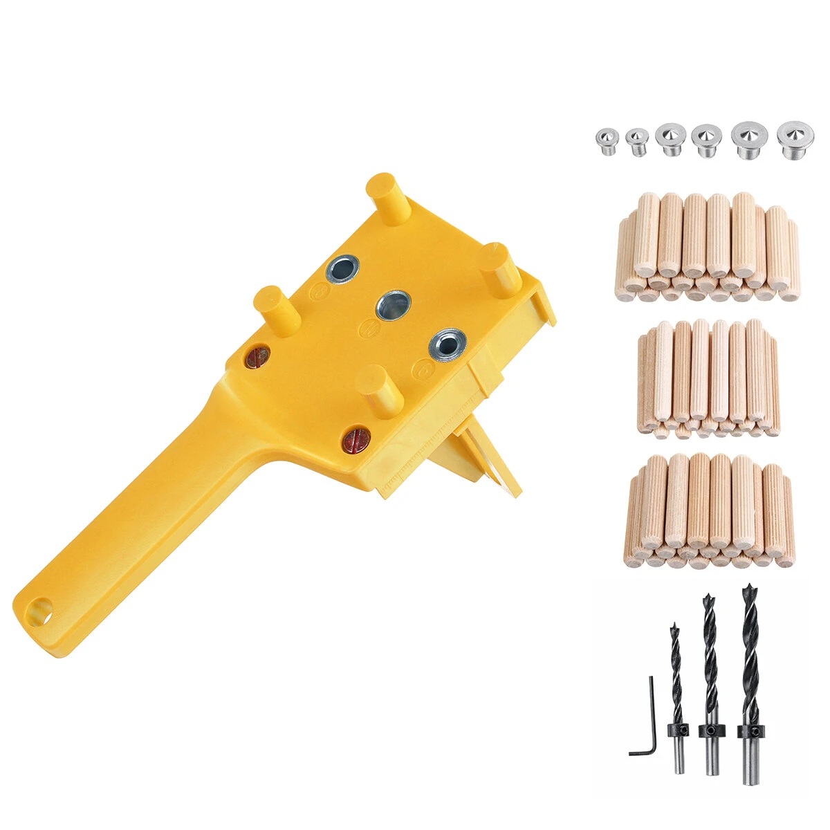 Woodworking Dowel Jig - 6/8/10mm Drill Guide Sleeve | Handheld Doweling Hole Punch