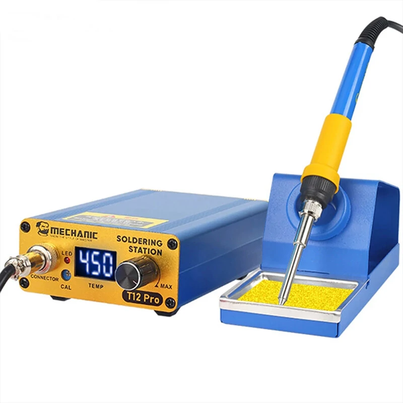 T12 Pro Digital Soldering Station - Intelligent Anti-static with T12 Iron Tip