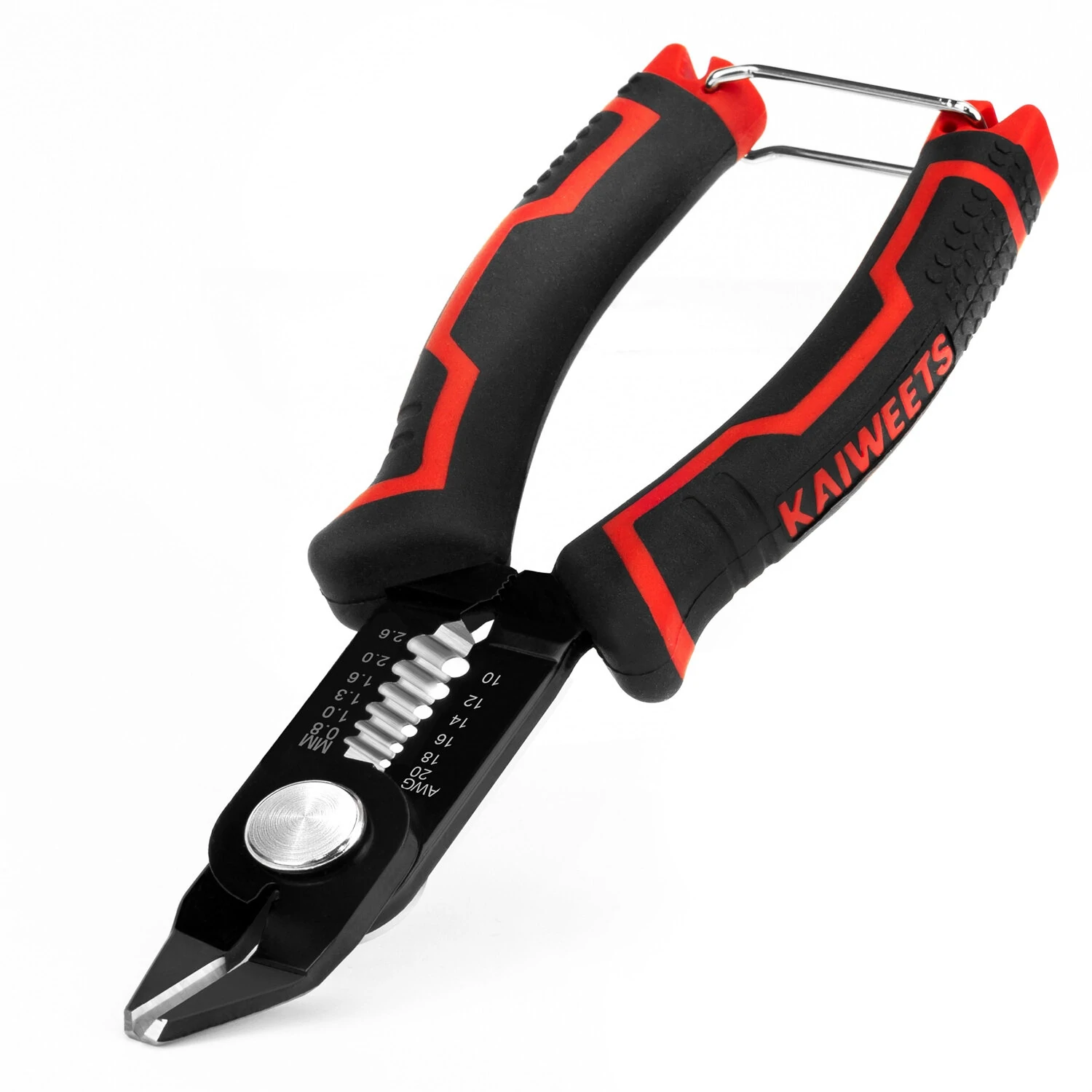 KAIWEETS KWS-112 2-in-1 Wire Cutter Stripper | 65Mn Steel | Ergonomic PVC Handle | 10-20 AWG