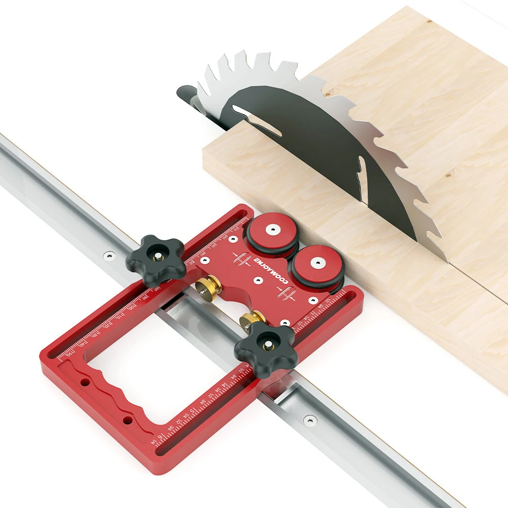 ENJOYWOOD 160mm Stock Guide with One-Way Wheel | Safety Tool for Table Saw & Band Saw