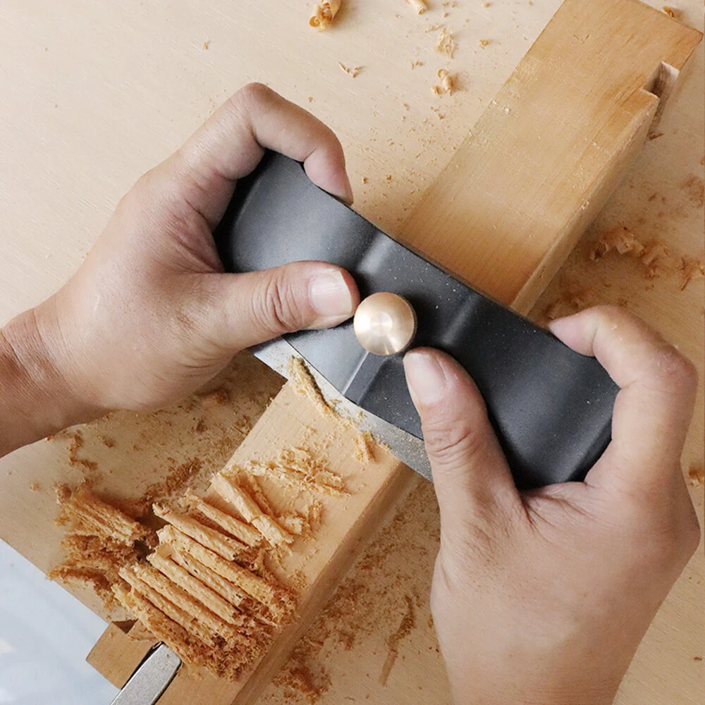 ENJOYWOOD Wood Hand Planer & Edge Trimmer | 3 Blades for Deburring & Banding