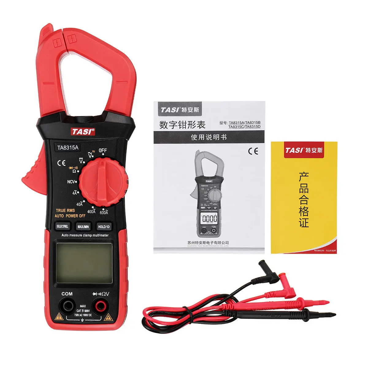 TA8315A Clamp Meter Multimeter - High Precision Digital Ammeter | AC/DC Auto-Ranging