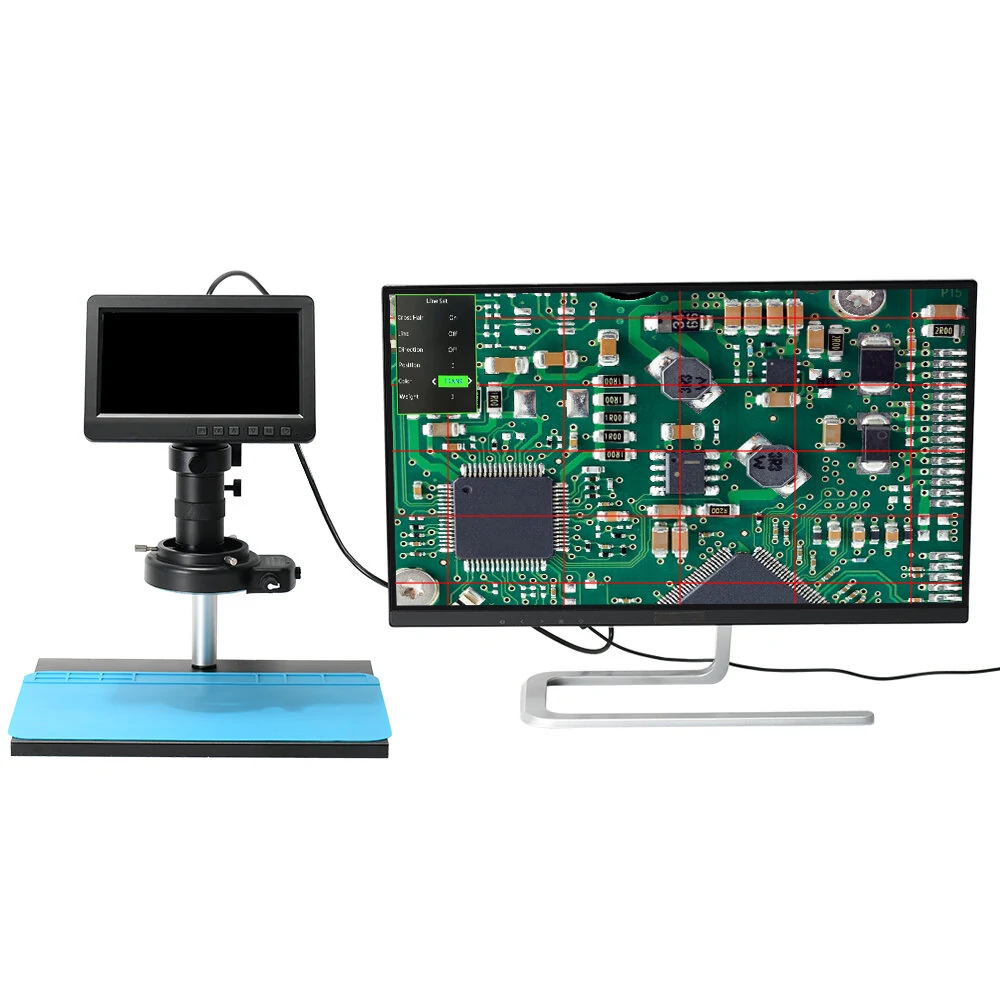 HAYEAR 7 Digital Microscope - 26MP 1080P Camera | 5X-1200X Magnification for Soldering