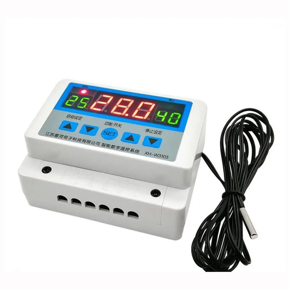 Digital Thermostat 30A - 220V AC 12V/24V DC Temperature Switch | 6600W Max