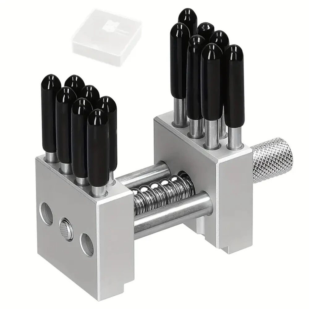 Adjustable Aluminum Alloy Mini Bench Vise - Multi-Function Clamp for DIY & Model Making