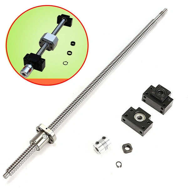 SFU1605 Ball Screw 600mm BK12 BF12 CNC Machine 6.35x10mm Coupler