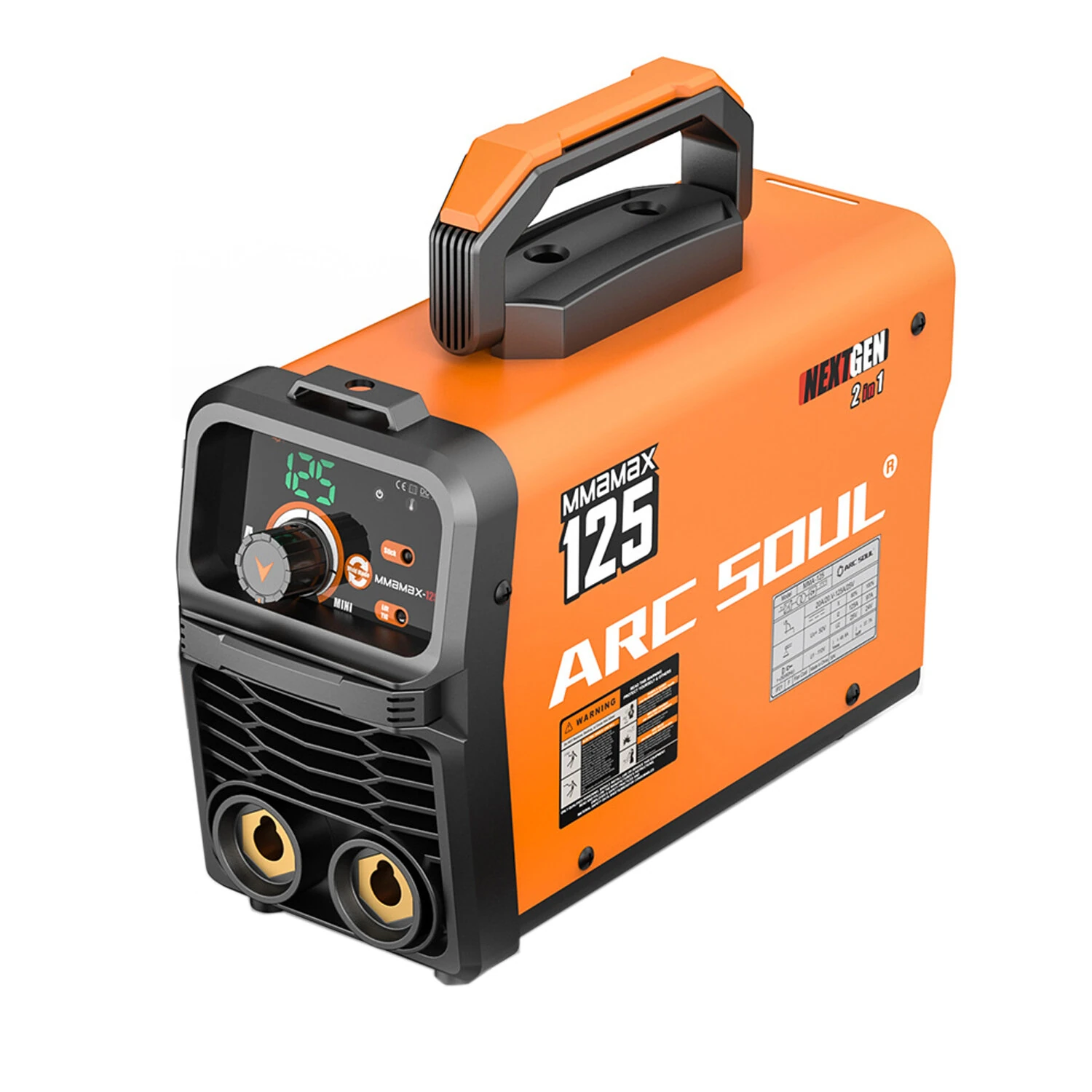 MMAMAX 220V 125A Portable Welding Machine | 2-in-1 Lift TIG & IGBT Protection