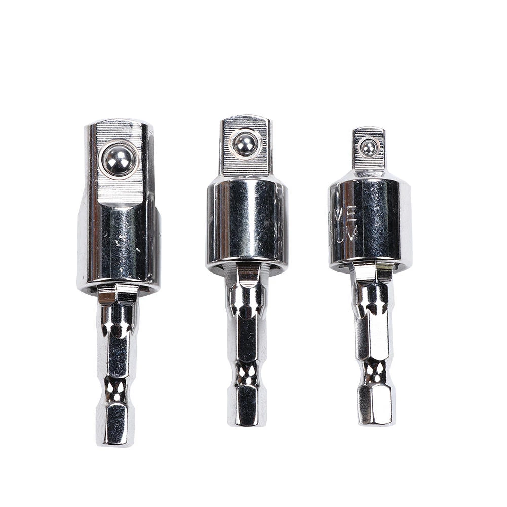 360 Degree Rotary Screwdriver Extension Bar | Hex to Square Socket Adapter Drill Bit