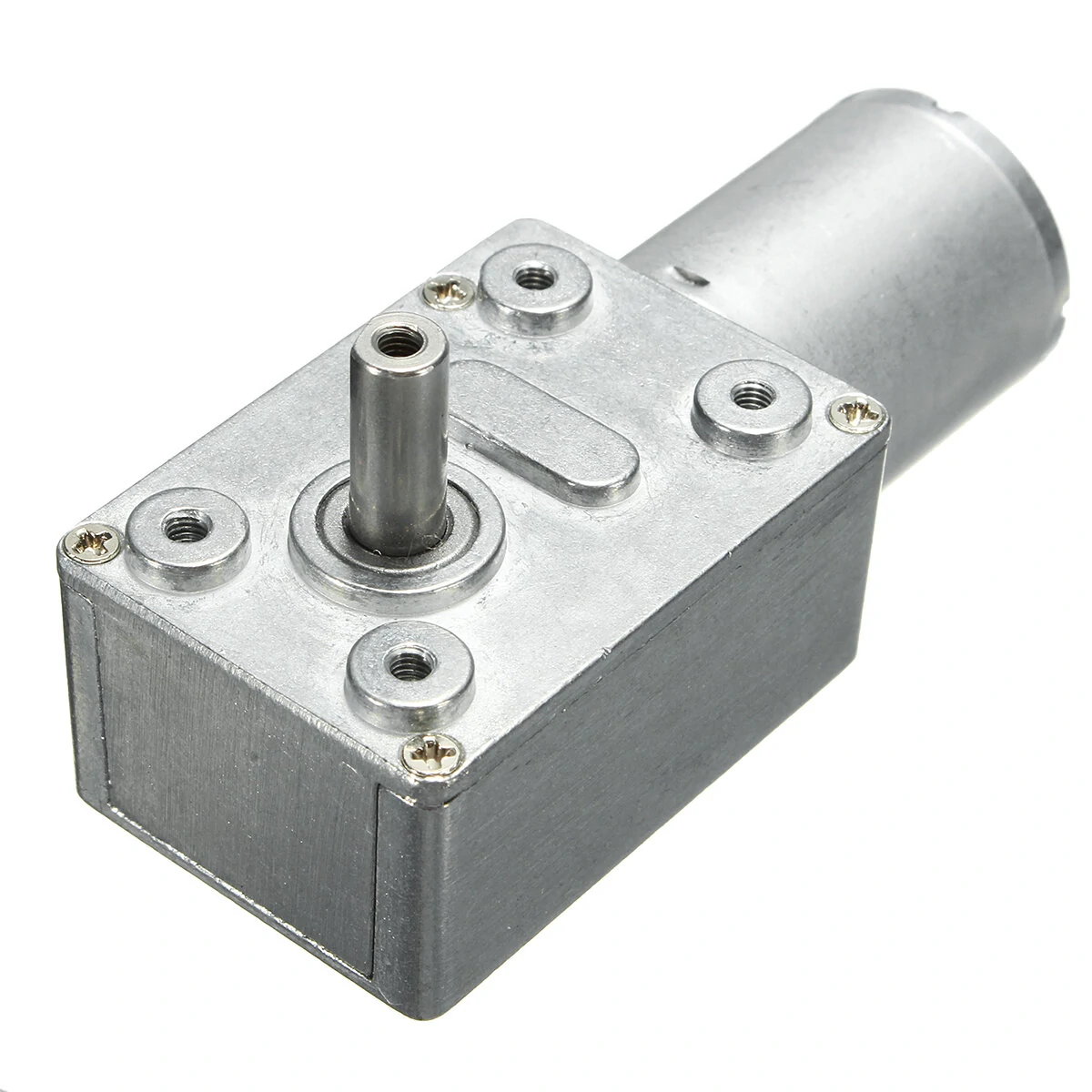 Machifit JGB370 DC12V Worm Gear Motor - Hollow Shaft Micro DC Gear Motor