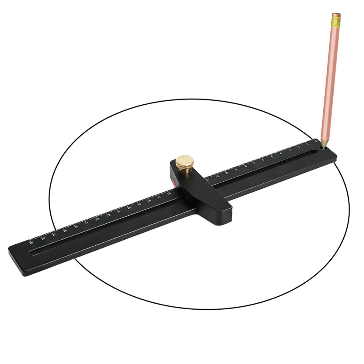 Circle Drawing Ruler | Multifunctional Parallel Line Tool for Carpentry & DIY