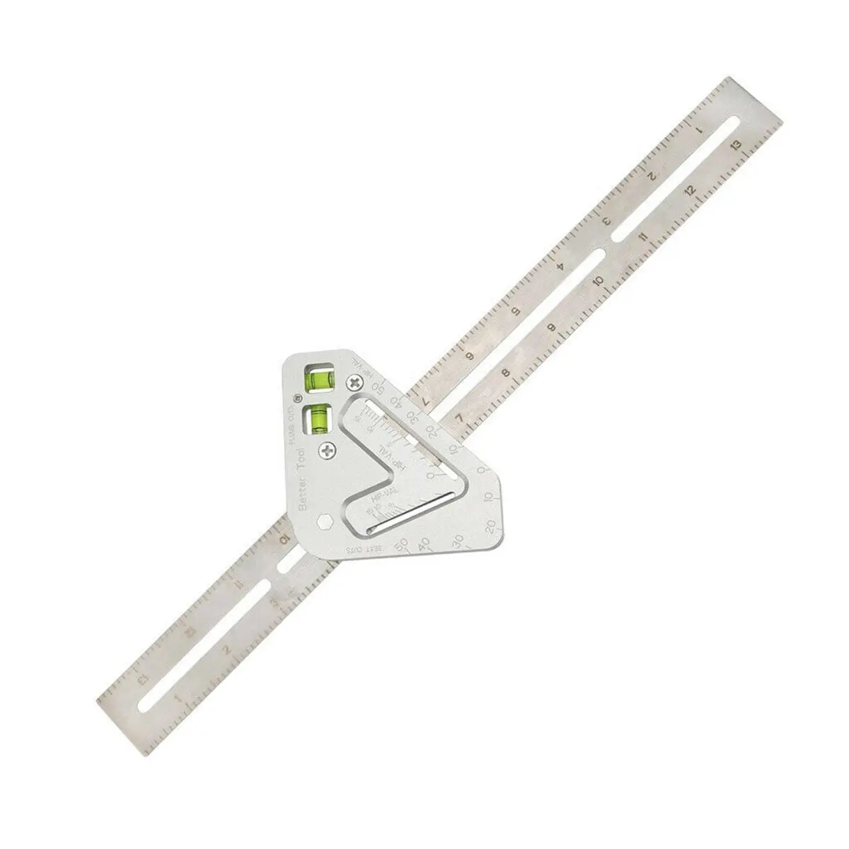 Revolutionizing Carpentry 13 Multi-Function Angle Ruler | 340mm Level & Measuring Tool
