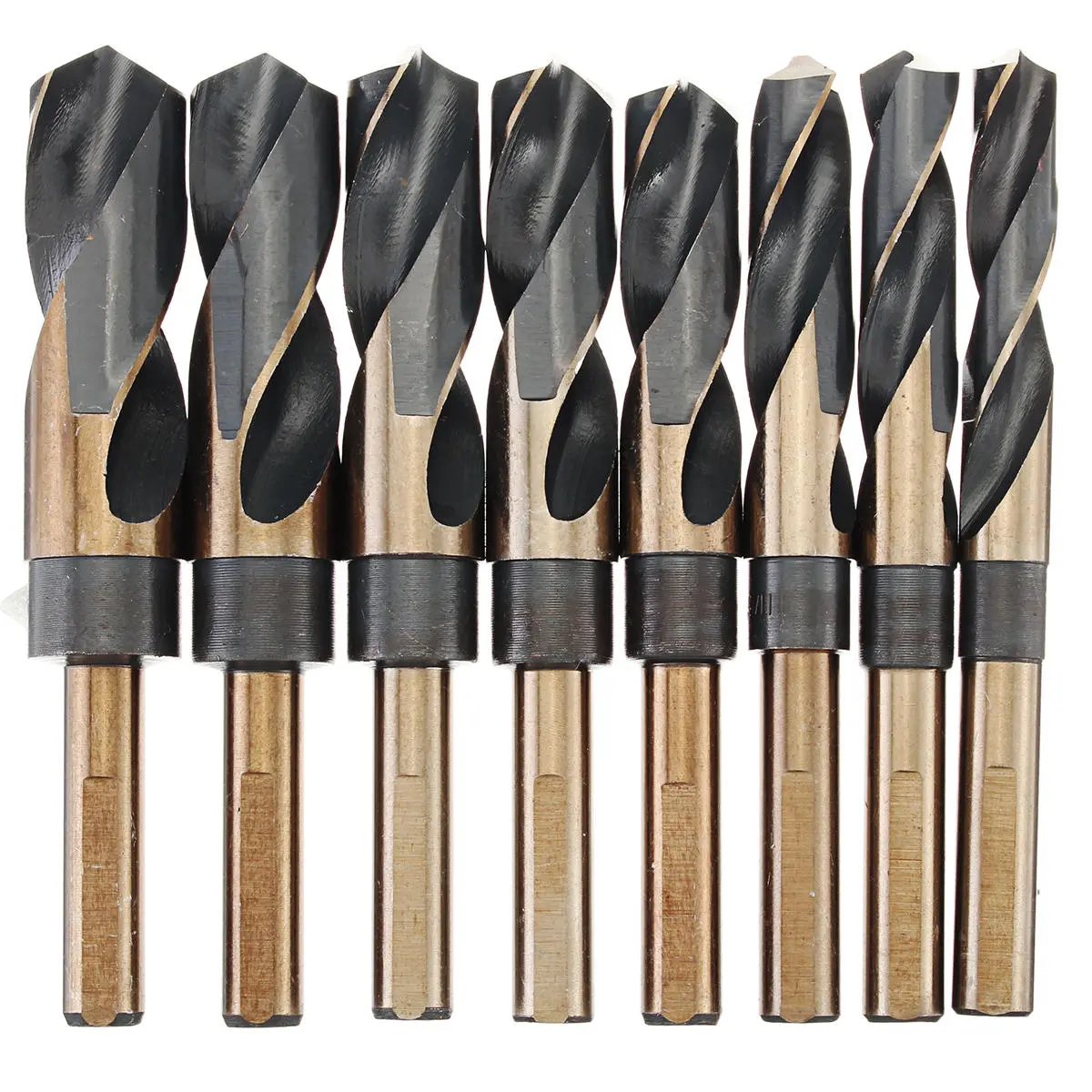 8pcs 1/2 Inch HSS Twist Drill Bit Set | Round Shank for Metal & Wood