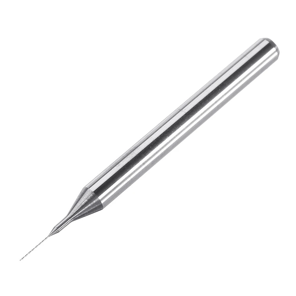 Drillpro 10PCS Tungsten Carbide Mask Mold Drill Bits - 0.2/0.25/0.3mm for Meltblown Fabric