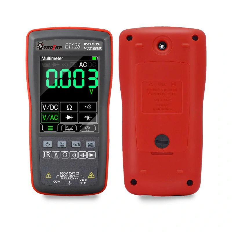 TOOLTOP ET11S/ET12S 2-in-1 Thermal Imager & Multimeter | 6000 Count | PC Data Transfer