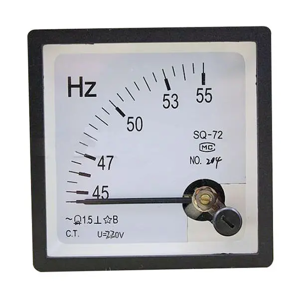 45-55Hz 220V Analog Panel Frequency Meter | AC Hertz Indicator for System Monitoring