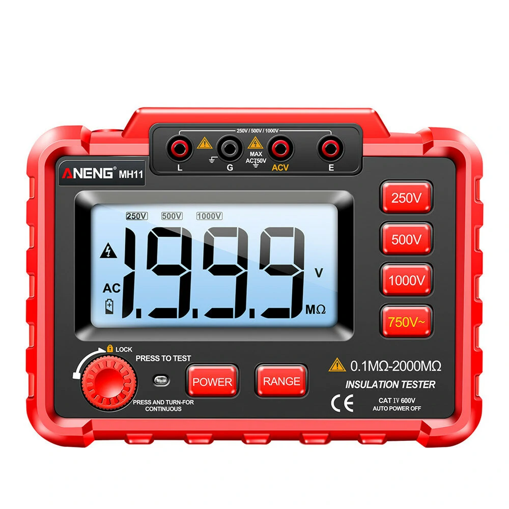 ANENG MH11 Digital Ground Resistance Tester - Insulation & Earth Meter