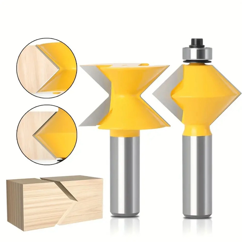 90 Degree Edge Banding Router Bit | 45 Gauge Tungsten Carbide | Woodworking Milling Cutter