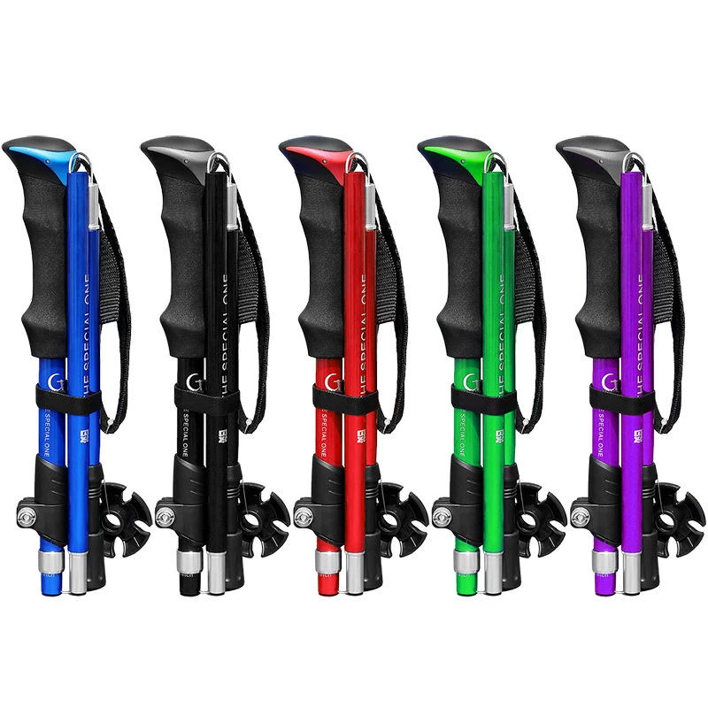Black Diamond Ultralight Foldable Trekking Pole - EVA Foam Handle & 5 Rubber Tips