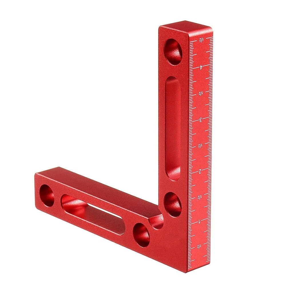 Drillpro 90 Degree Clamping Square - 120x120mm Aluminium Alloy L-Shaped Fixture
