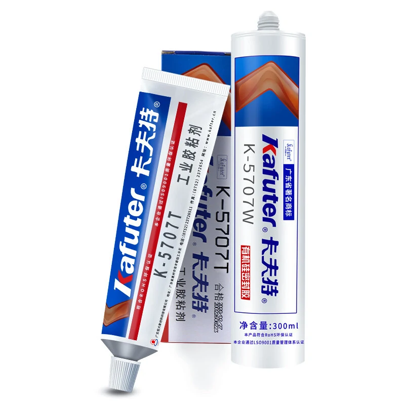 Kafuter K-5707T 100g Transparent Silicone Adhesive | Bonds Rubber Plastic Metal