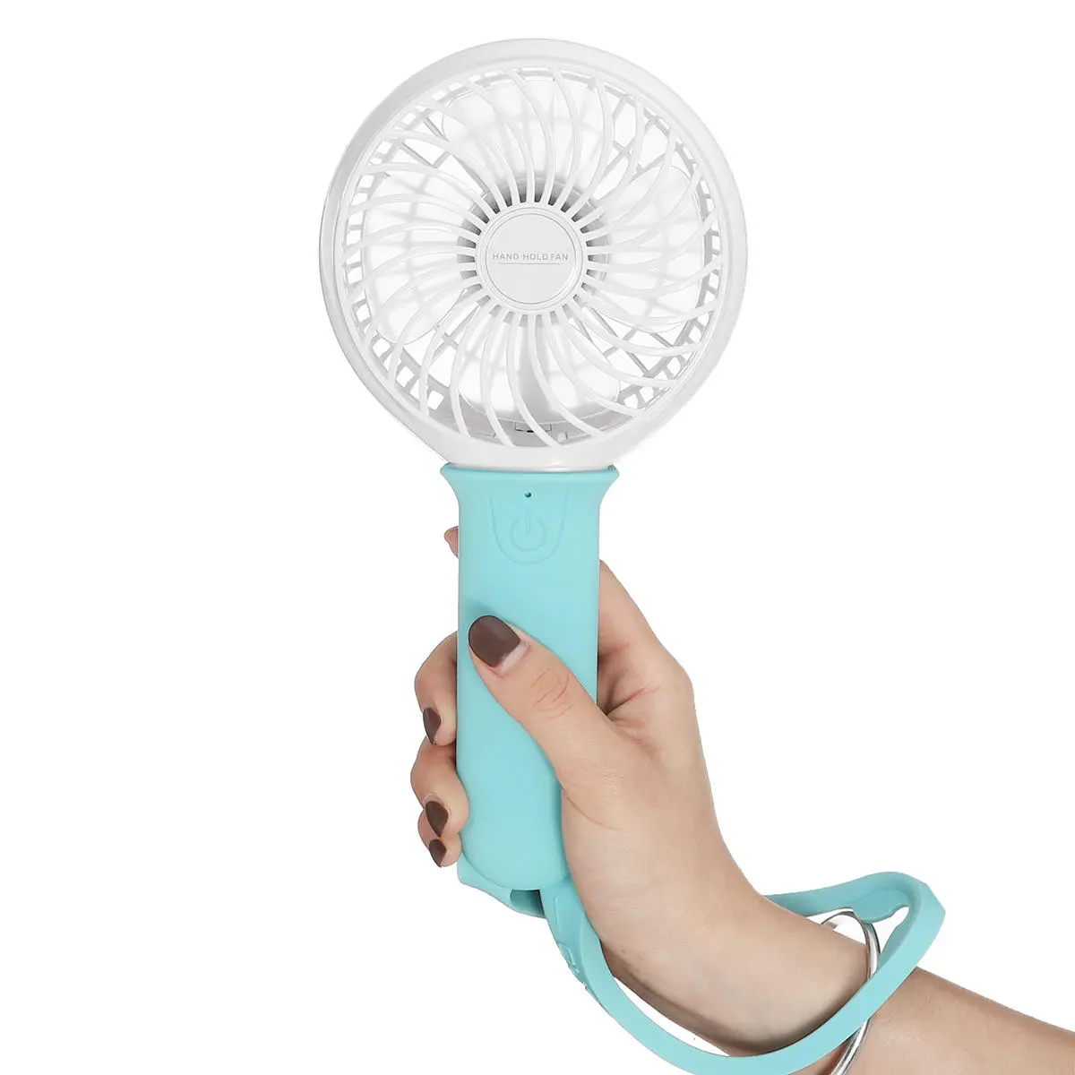 USB Cooling Fan - Portable Handheld Fan with 2200mAh Battery, 3 Speeds & LED Light