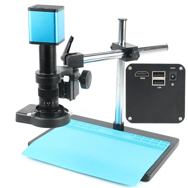 IMX290 Autofocus Microscope Camera - 1080P FHD with U Disk Recorder for PCB Soldering