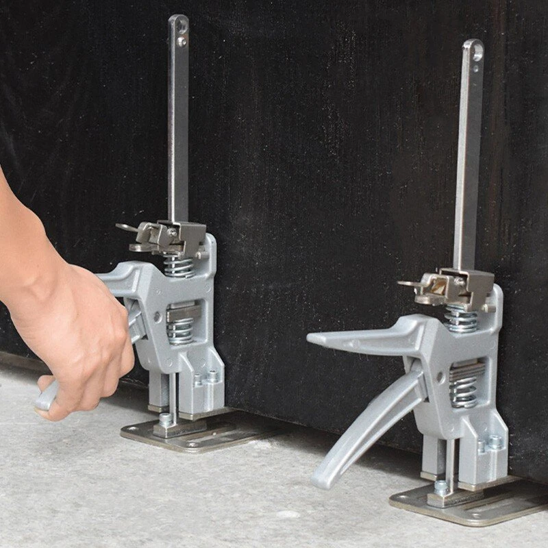 2PCS 12 Inch Heavy-Duty Drywall Lift & Woodworking Clamp - 440 Lbs Capacity | Adjustable 0-145mm