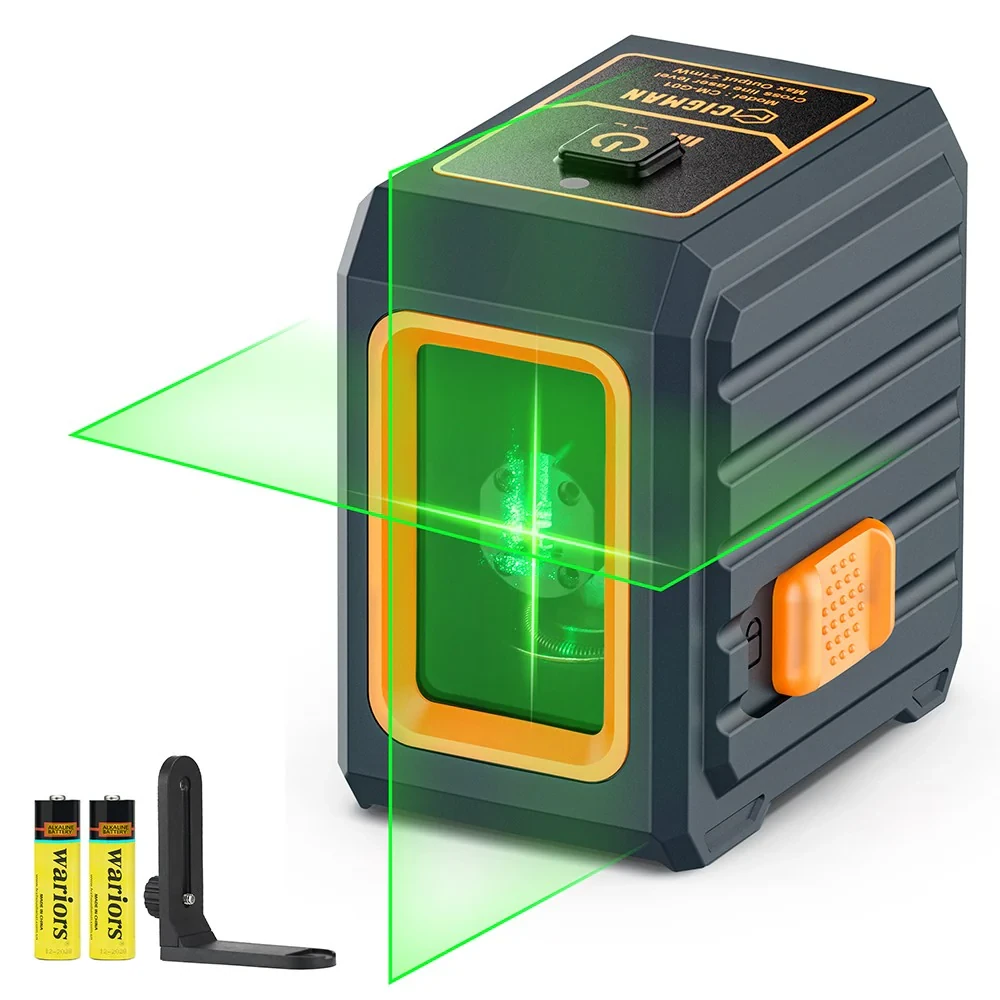 CIGMAN CM-G01 Green Laser Level - 2 Lines Self-Leveling | IP54 Water Resistant