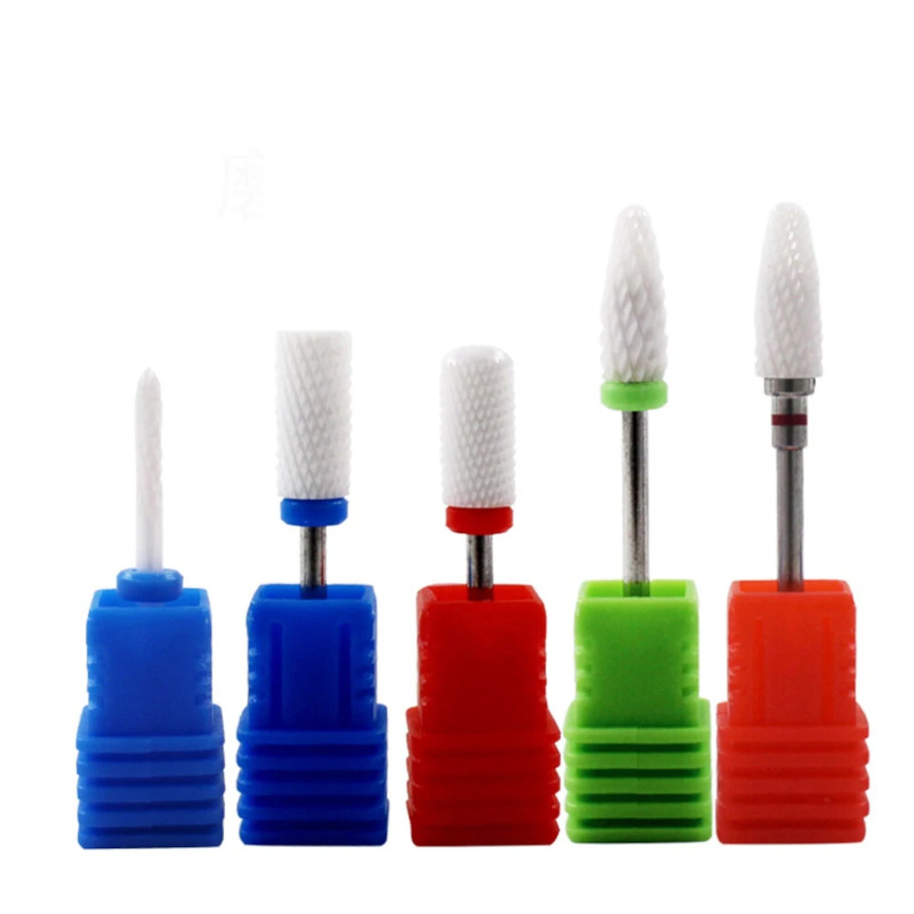 5/12Pcs Ceramic Nail Drill Bits for Electric Manicure Machine | Rotary Nail Files