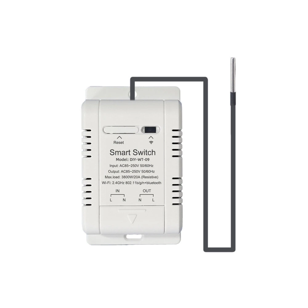 Smart Thermostat LY-607-N | WiFi & Bluetooth Remote | 20A 3800W | Temp & Humidity Control
