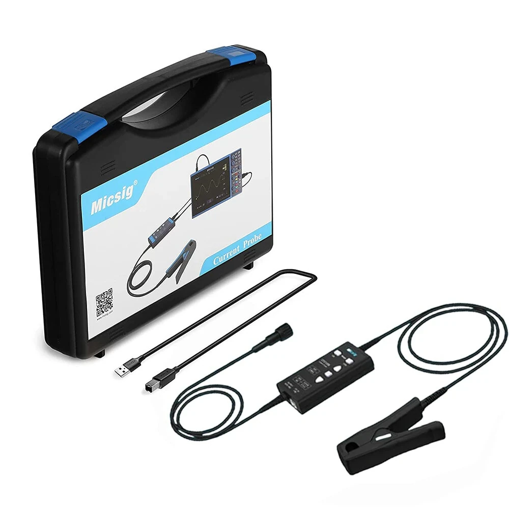Micsig CP2100A Current Probe | 100A 10A DC to 800KHz | CAT III 300V High Precision