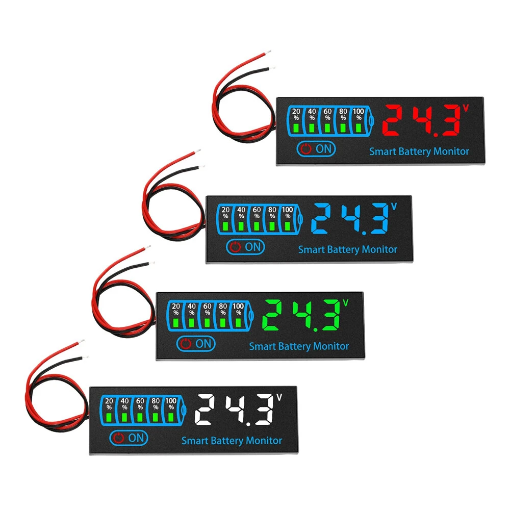 3S-14S Battery Level Indicator - 12V 24V 36V 48V Voltage Tester for 18650 Lipo Lithium