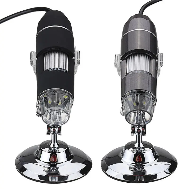 8 LED USB Digital Microscope - 0.3MP/2MP Magnifier Camera | 2M Pixel