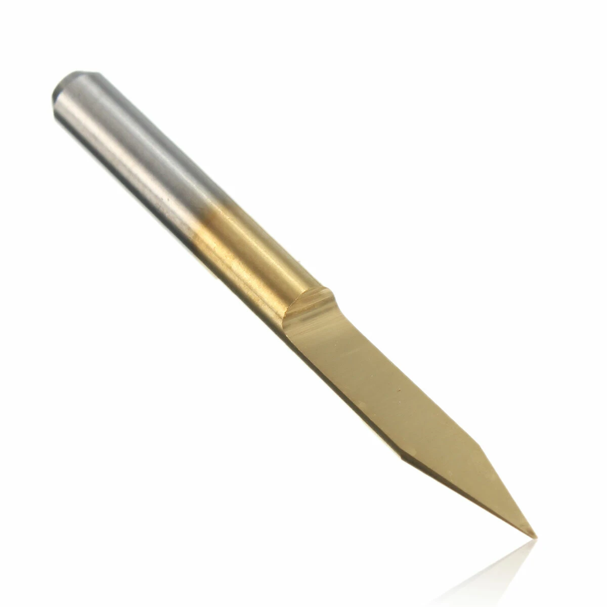 Carbide PCB Engraving Bit | 10pcs 3.175mm Shank 30 Degree V-Shape Titanium Coated